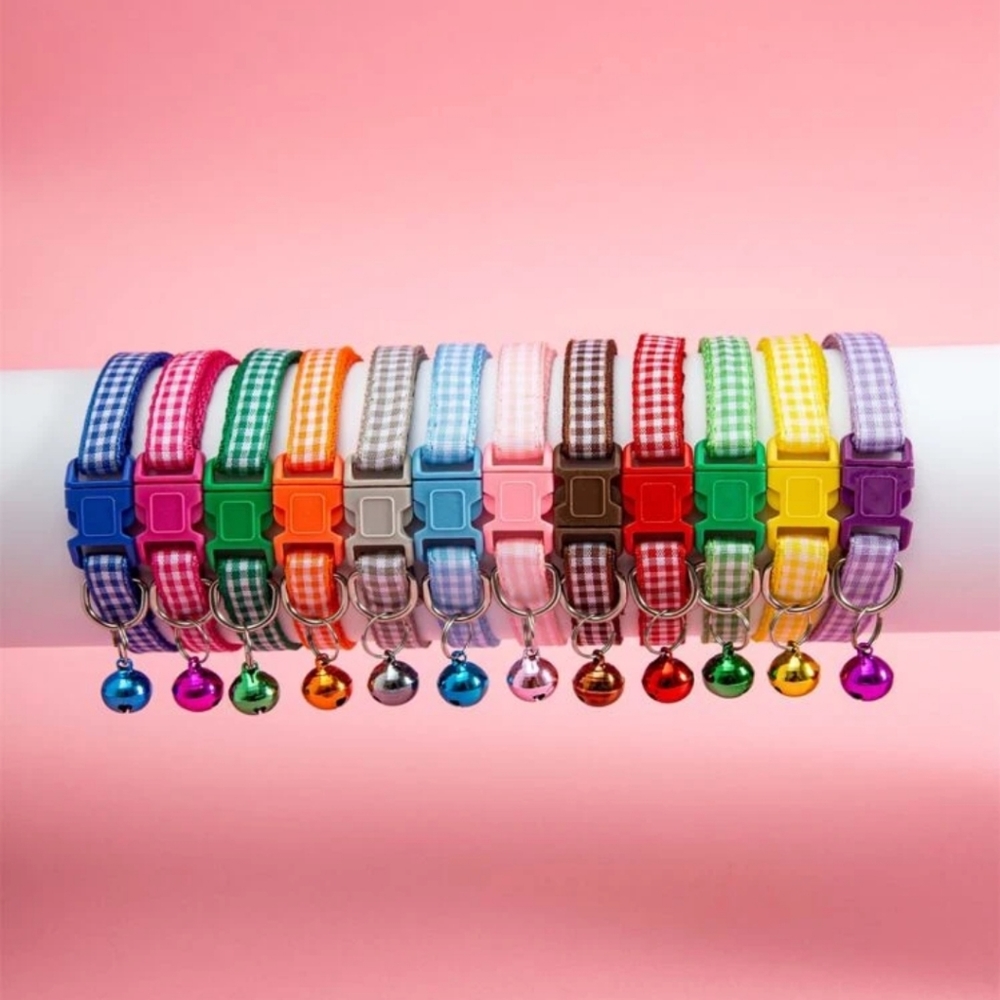 Plaid Print Pet Collar